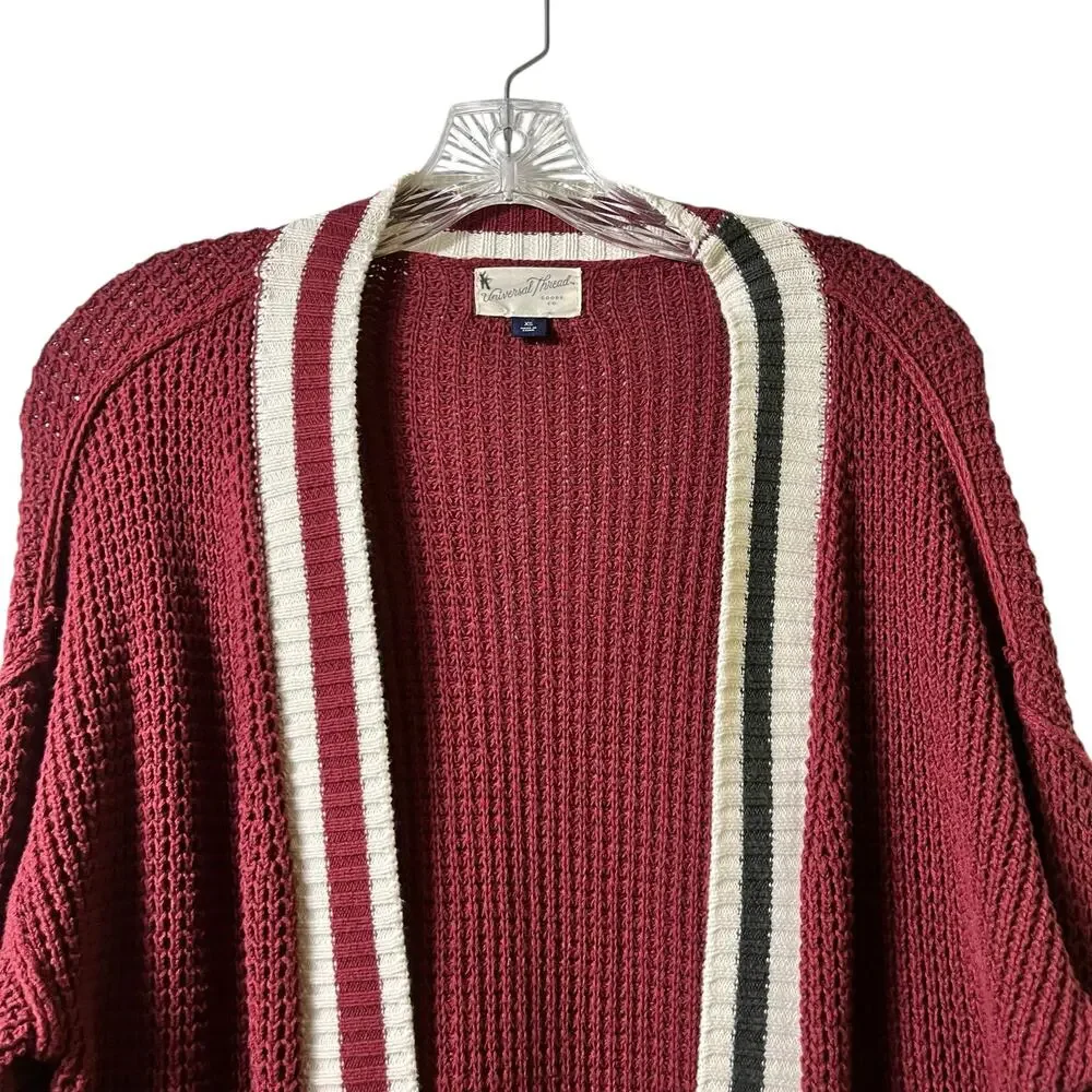 Universal Threads Oversized Grandpa Cardigan Academia 100% Cotton‎ XS (2745)